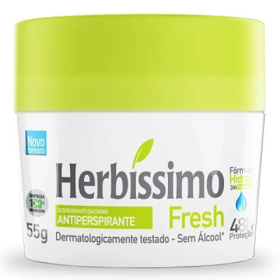 Desodorante Herbissimo Creme 55g Fresh