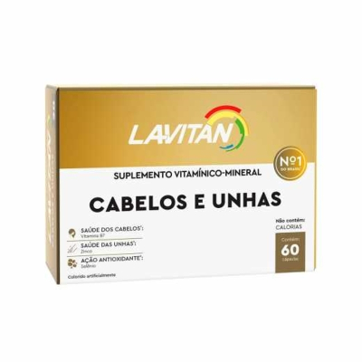 Lavitan Cabelos/Unhas 60 Cápsulas