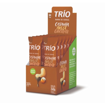 Trio 1 Unidade Castanha/Avelã/Chocholate 20g
